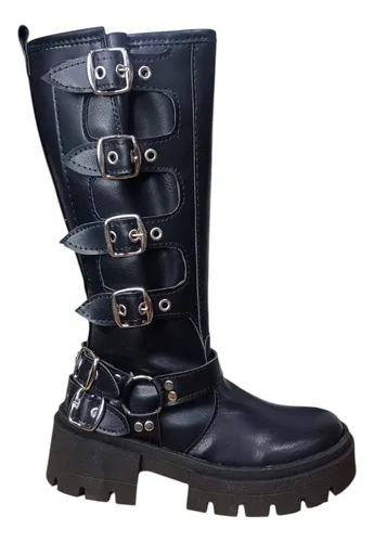 Botas Rockstar Con Hebilla