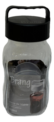 Frasco Vidrio 2 En 1 Jarra Recipiente Conservas Brang 1400ml