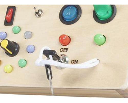 Interruptor De Luces, Juguete De Tablero Ocupado Con Botón,