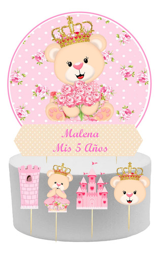 Cotillon Personalizado Osita Reina Bolsitas X 20 Invitados