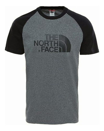 Camiseta S/s Raglan Easy Tee, The North Face, Hombre, Tnf Color Tnf Medium Grey Heather (std)