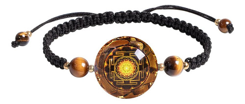 Pulsera De Orgonita Day Up Con Piedra Preciosa De Ojo De Tig