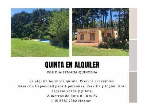 Imagen 1 de 14 de Alquiler Hermosa Quinta Zona El Remanso 5