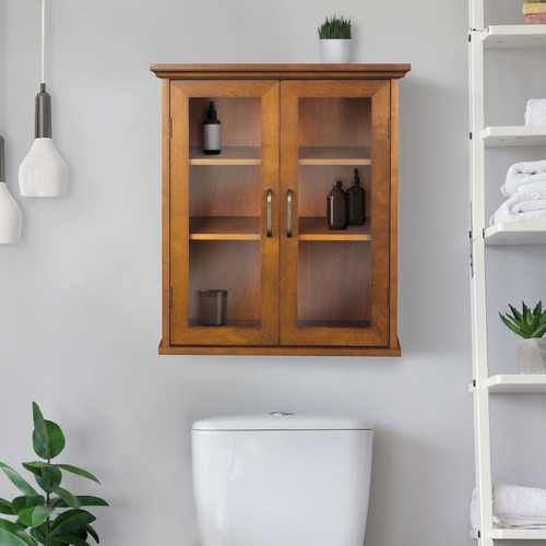 Teamson Home Avery Botiquín Extraíble De Madera Para Baño