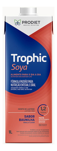 Trophic Soya 1.2 1 Litro Prodiet Dieta De Soja Enteral Oral