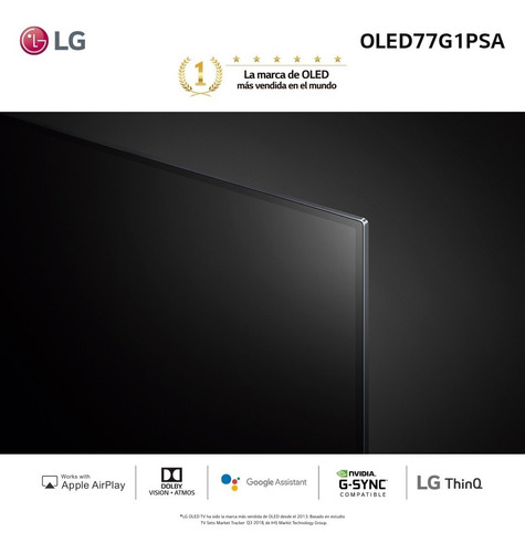 Imagen 4 de 5 de Smart Tv Oled 77 Oled77g1psa Ai LG - Garantía Oficial