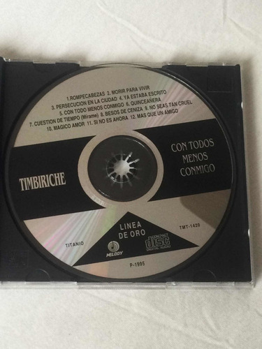 Timbiriche / Con Todos Menos Conmigo Cd Mx 1995 (Usado)