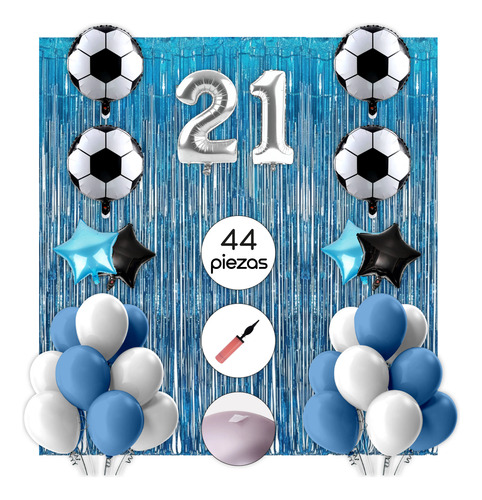 Combo Globos De Belgrano Deco Cumpleaños Super Completo 21 Set Cumpleaños