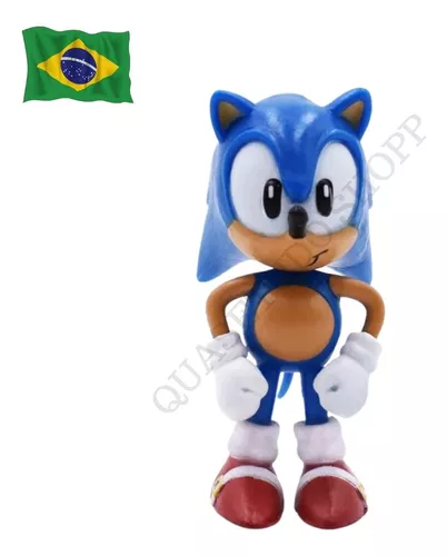 Kit action figure sonic conjunto c 6 bonecos