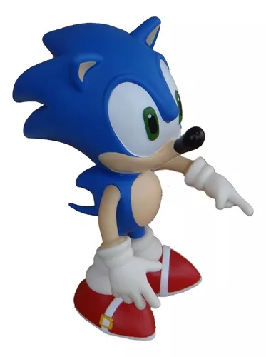 Boneco Sonic Articulado Grande Brinquedo Caixa Collection