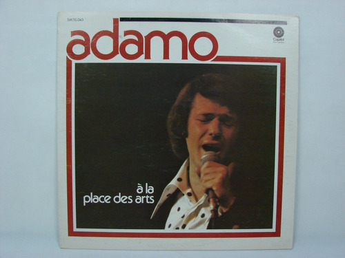 Vinilo Adamo A La Place Des Arts 1976 Ed. Canadá