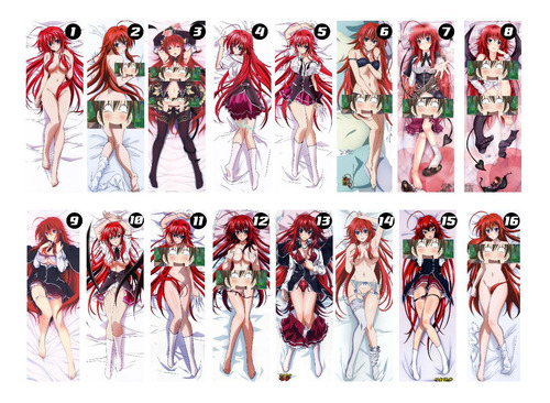 Dakimakura Highschool Dxd 2 Lados + Relleno 50x150 