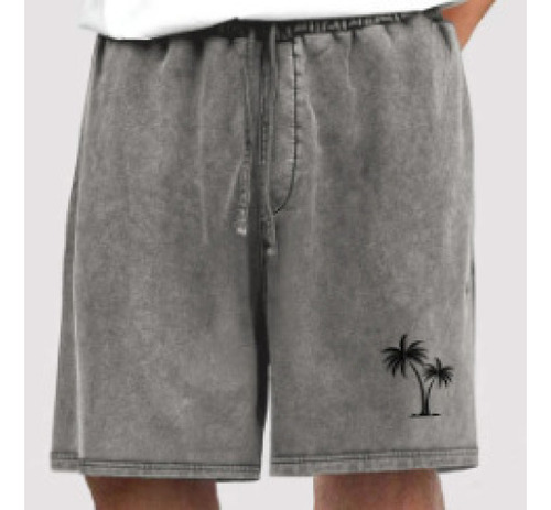 Pantalones Cortos De Algodón Para Hombre, Cintura Elástica C