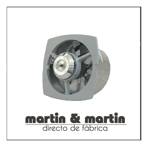 Imagen 3 de 8 de Extractor De Aire Axial Metal Potencia 25 Cm Martin & Martin