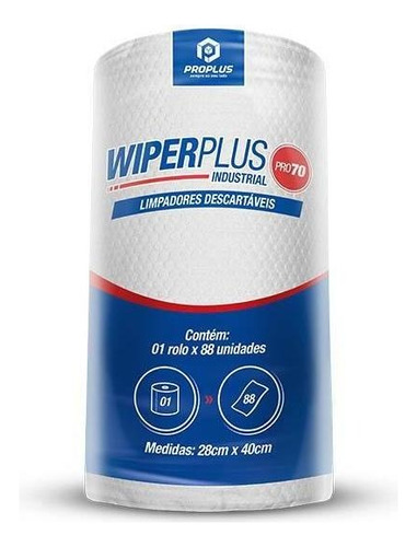 Pano para limpeza Talge Pano Limpador Descartável Wiperplus Pro 70 Industrial azul-escuro