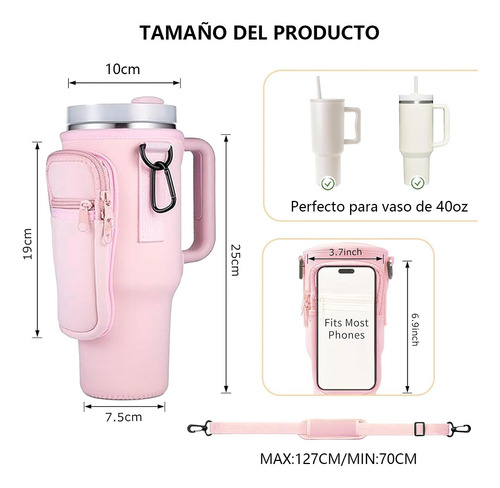 Funda Bolsa Para Termo Stanley 40oz Botellas Agua Con Correa