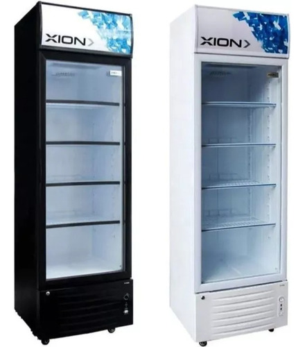 Vitrina Refrigerada Xion 330lts 2m De Alto Bca /negra Albion