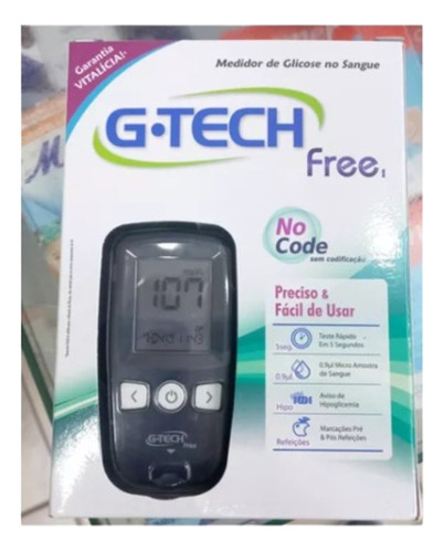 Glucómetro G-tech Free Kit Completo