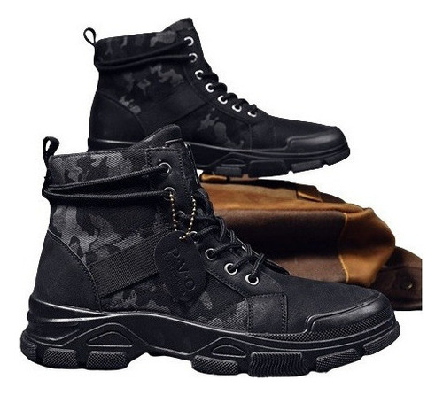 Botas Militares De Camuflaje Para Hombre, Zapatos De Trabajo