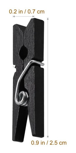 50 Mini Prendedor Pregador De Madeira Varal Decorativo 2,5cm