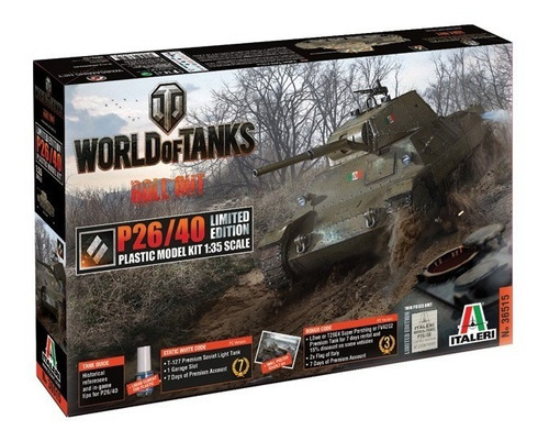 P26/40  World Of Tanks  Limited Edit By Italeri # 36515 1/35