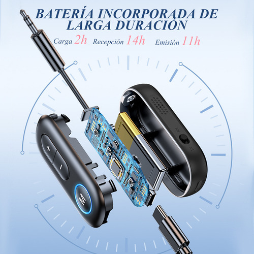 Adaptador Bluetooth 3.5mm Receptor Transmisor Para Audio Aux