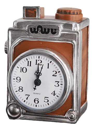 Reloj Despertador Retro Con Adorno Para Mesita De Noche,