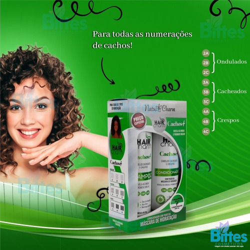 Kit Cachos Natu Charm Cosméticos Promove Brilho