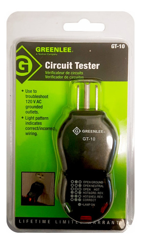 Probador De Polaridad Corriente Alterna 120 Volts Greenlee