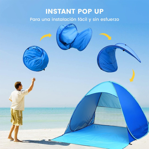 W Casa De Campaña Impermeable Portátil For 2-3 Personas