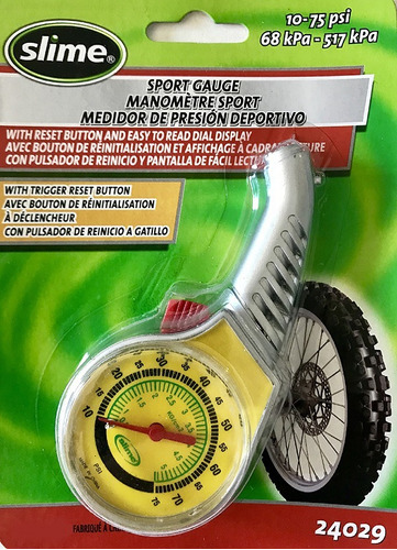 Medidor De Presión De Aire Para Auto O Moto 10-75 Psi