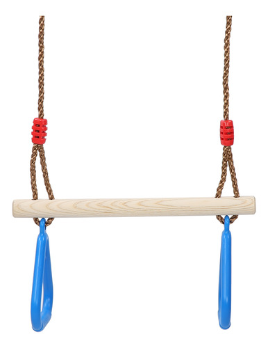 Columpio Trapecio Con Forma De Palo De Madera Para Niños