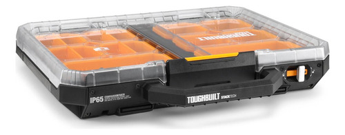 Caja Organizador Perfil Bajo Stacktech Toughbuilt Tb-b1-o-10 Color Negro