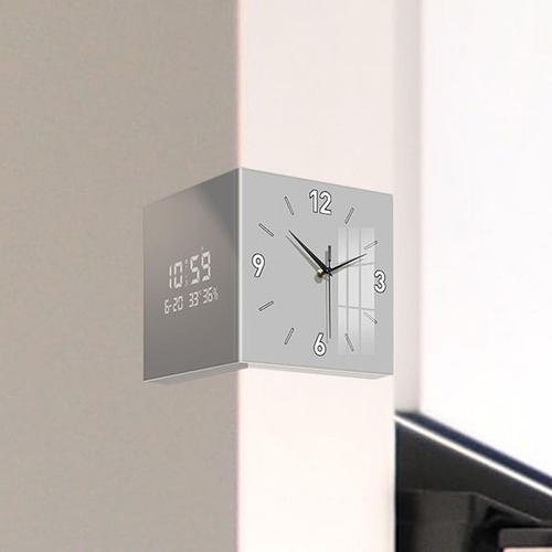 Orma De Correro Doble Ornamente Reculta Reloj De Reloj Gris