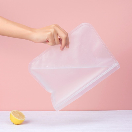 Imagen 3 de 4 de Bolsas Silicon Grandes Reutilizables Alimentos Pack 10 Pzas