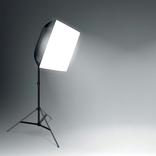 Softbox 60x60 + Tripé 2 Metros E Lâmpada De Luz Fria 110v