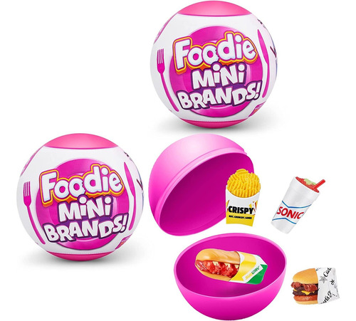 Foodie Mini Brands Paquete De 2 De Zuru, Mystery Capsul...