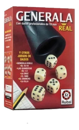 Juego De Mesa Generala Real + Dados + Anotador - Del Tomate