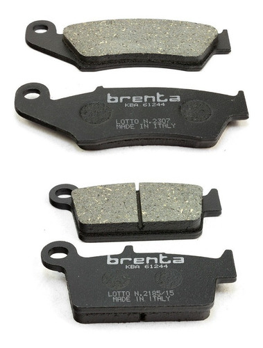 Set Pastillas Freno Honda Xr 600 Brenta Ryd