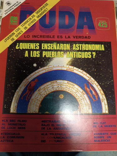 Revista Duda 425 Astronomía En Pueblos Antiguos