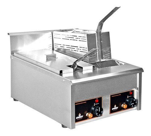 Freidora industrial Speedy 1060DB 16L acero inoxidable 220V