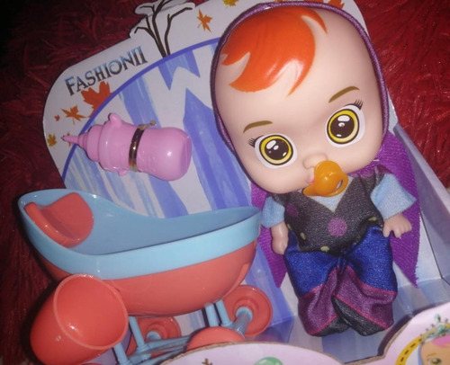 Muñeca Baby Cry Frozen Con Cunita