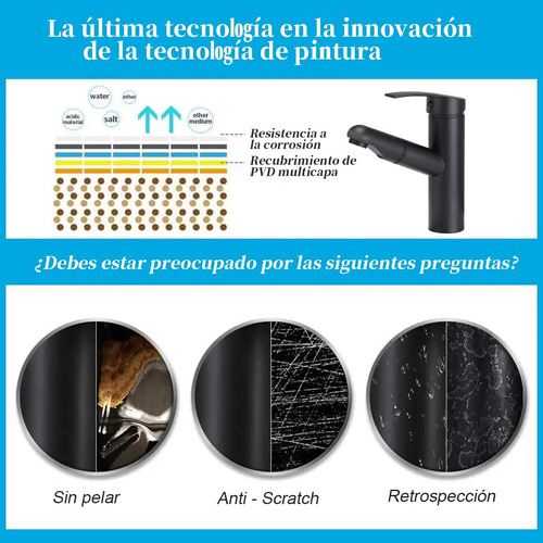 Grifo Monomando Para Lavabo,grifo Extraíble Para Lavabo Baño