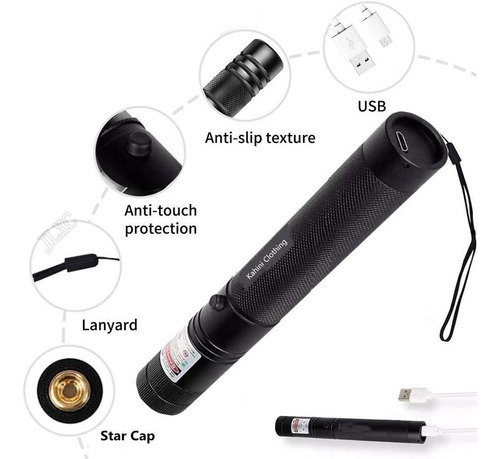 Laser Verde Forte Caneta P Projetor Alcance 50 Km