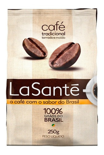 Café Torrado 100% Arábico Moído Tradicional 250g Pouch