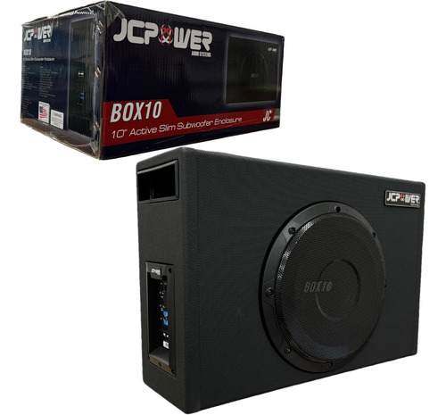 Subwoofer Con Cajon Amplificado Jc Power 10 PLG Box10 1000w