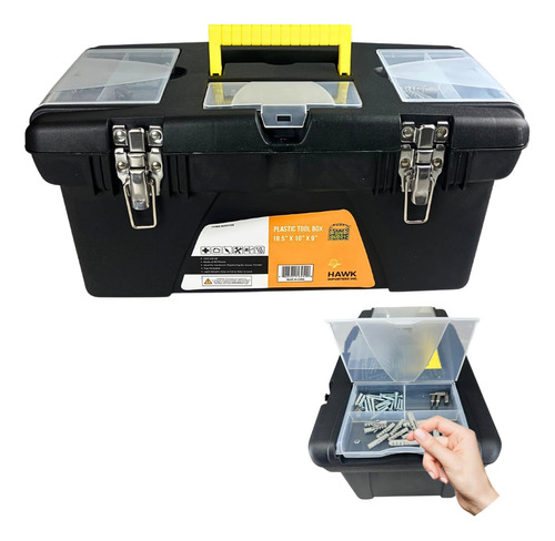 Box De Herramientas De Plástico Robusta De Toolusa | 185 X