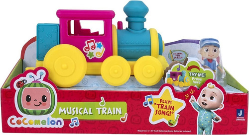 Cocomelon Tren Musical Con Figura Original