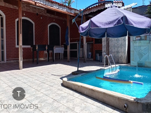 Imagem 19 de 30 de Linda Casa Com 3 Dormitórios No Centro De Itanhaém, Com Piscina E Churrasqueira A Menos De 300 Metros Da Praia. - Ca00833 - 70630852