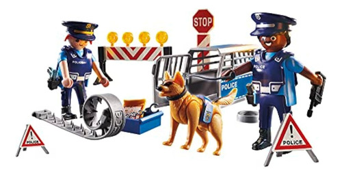 Playmobil Bloqueo De Carreteras De La Policía